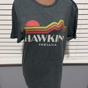 Stranger Things Hawkins Indiana Gray T-Shirt
